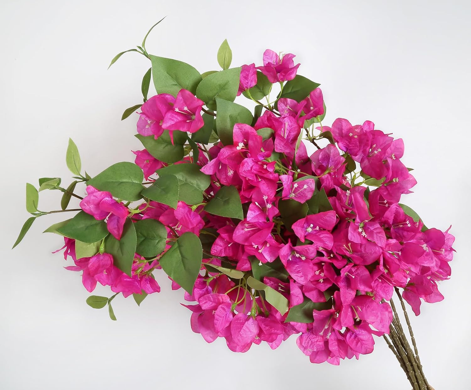12PCS Bougainvillea Artificial Flowers 31.50" Long Stem Fake Silk Bougainvillea Branches Hot Pink Faux Hanging Flowers Vines for Wedding Centerpieces Home Garden DIY Decorations (Deep Pink) - Image 6