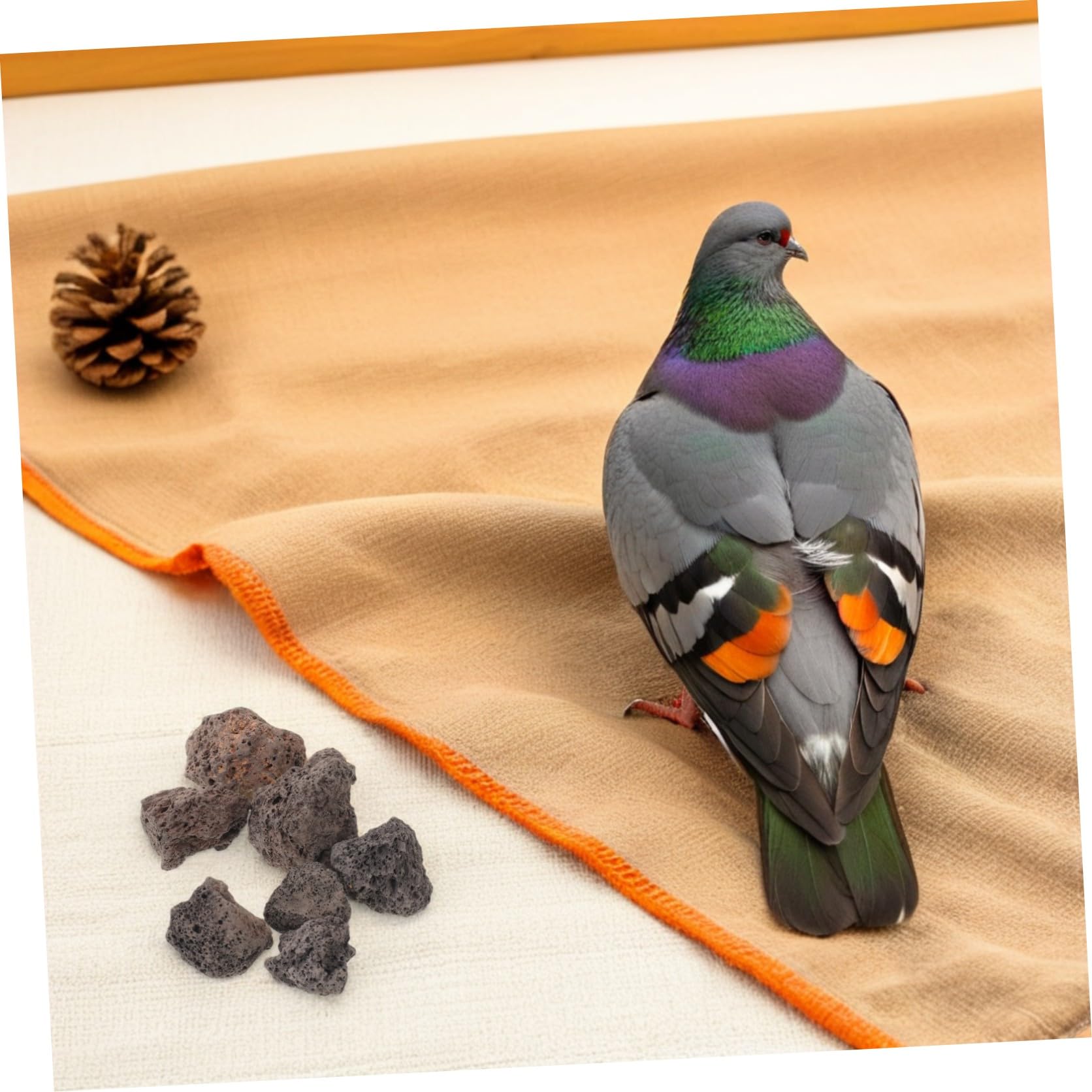 COLLBATH Vulkanische Lavasteine 1,1 Kg Hochporöse Natursteine für Vogeltränken Aquarien und Terrarien Wetterfeste Dekosteine für Garten und Pflanzen