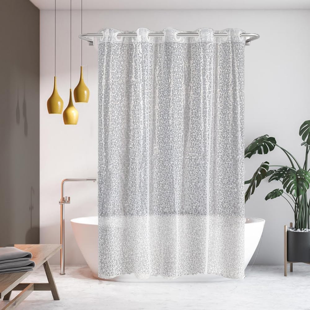 Amazon.com: Goodears Shining Shower Curtain Liner，Pebble Pattern ...