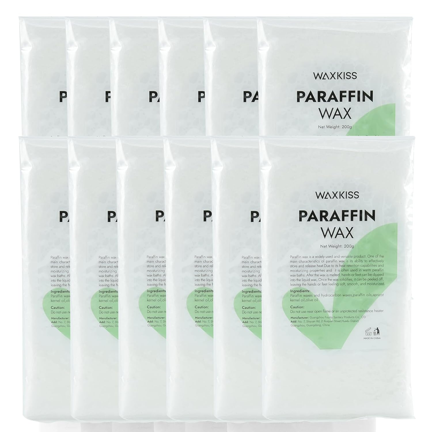 Paraffin Wax for Hand and Feet 12 Packs Colorless Unscented, Paraffin Wax Refills for Dry Skin,Hydration and Nourish