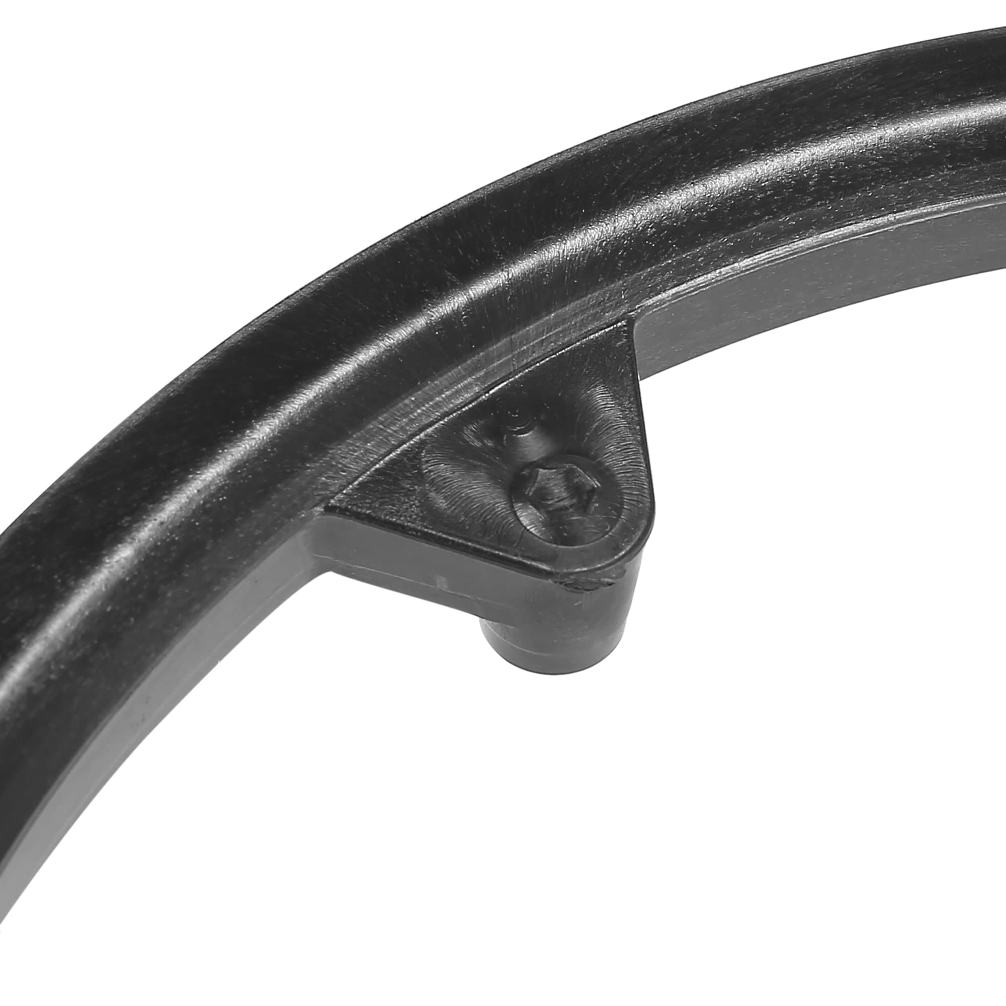 X AUTOHAUX Rower zestaw korbowy koło łańcuchowe osłona czarna 48 zębów 12 cm