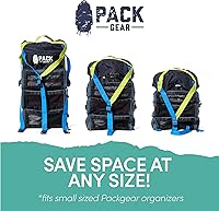 Vista 5 de Pack Gear Correa de compresión: construida para durar con nailon de alta calidad, esta correa hace que el embalaje sea rápido, fácil y eficiente