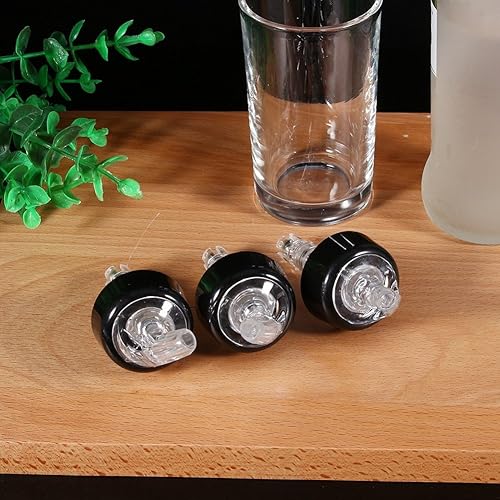 Miniatura 5 de Vertedor de licor medido, 1 onza de plástico, vertedor de licor medido automático, con cámara de medición automática, tapón de boquilla para licor y