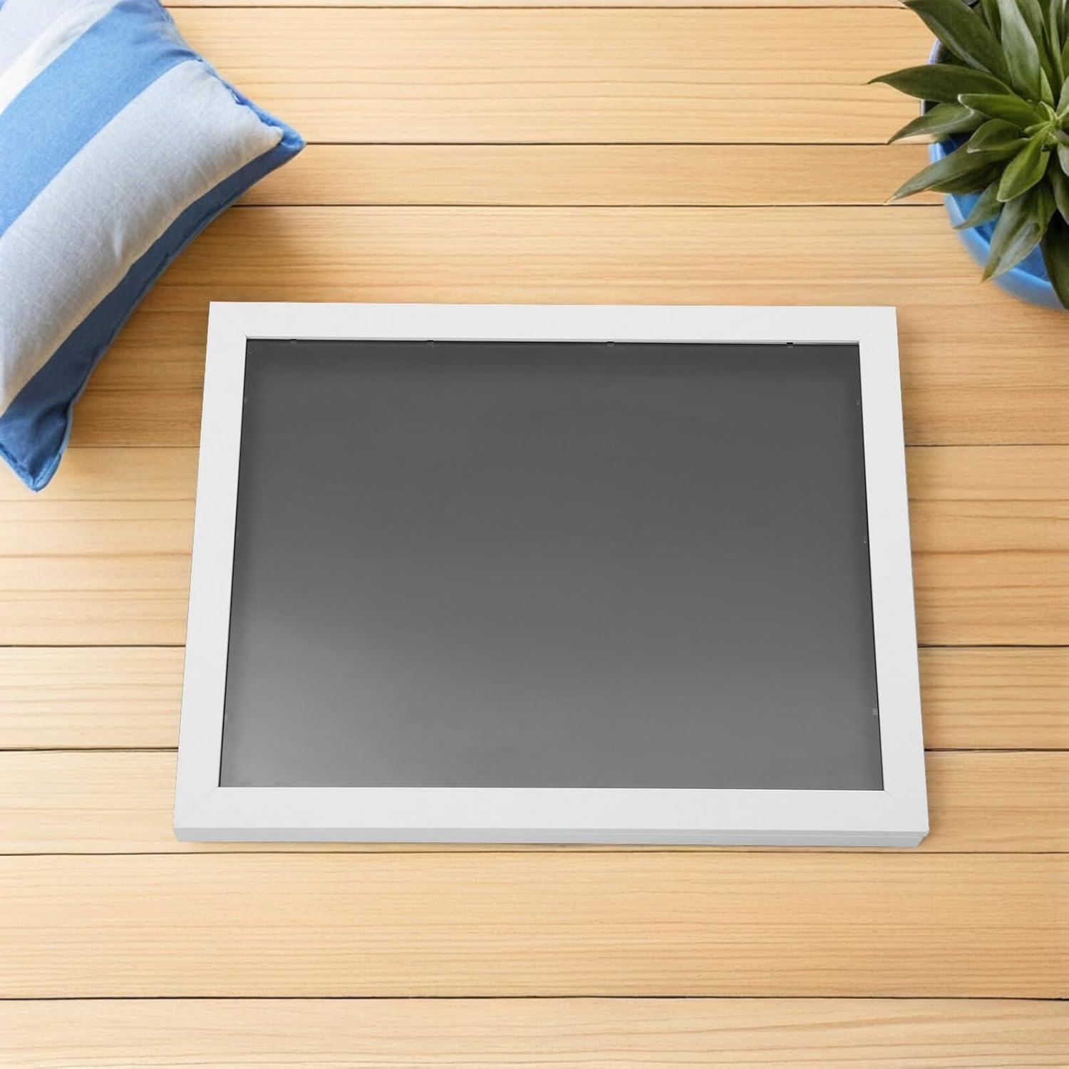 Wooden Shirt Display Case Frame 14x18 Inch Front Opening Shadow Box for Sports Jersey Preservation Graduation Keepsake Home Décor