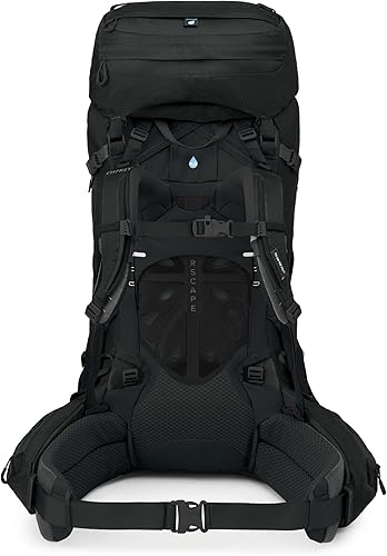 Miniatura 9 de Osprey Aether 65L Mochila de mochilero para hombre, color negro, SM, ajuste extendido