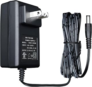 6FT UL 5V 2A 2000mA 10W Power Supply Adapter 0.5A 0.8A 1A 1.5A 1.8A AC to DC Universal Converter for Baby Monitor Security Camera Electrical Toys Scanner Speaker TV Box Raspberry Pi, etc