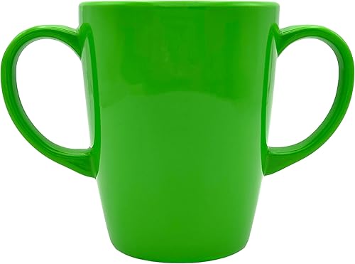 Miniatura 9 de Taza de melamina con dos asas, ligera, 4.44 oz, capacidad de 13.5 fl oz/14 onzas, taza para beber, taza para beber para adultos (gato)