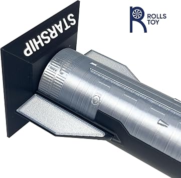 Starship Assembly Model - Spacecraft Display Piece, Aerospace Souvenir, Rocket Model Toy