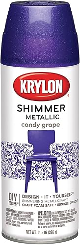 Krylon K03928000 - Pintura metálica brillante de uva caramelo 115 onzas