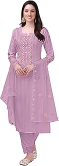TRENDMALLSWomen TM.G103-LightPink Kurta Pant Suit Set (pack of 1)