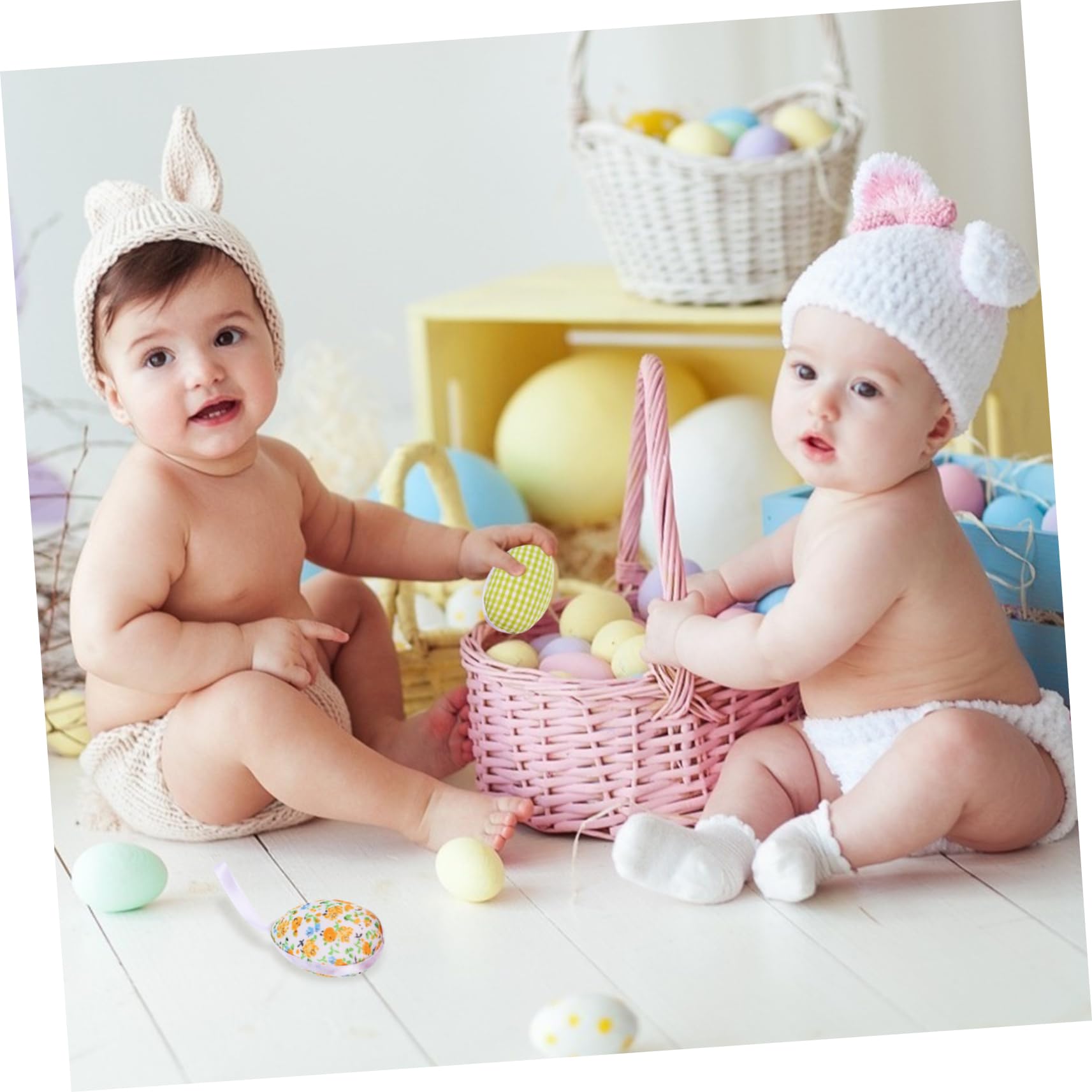Alipis 2 Sätze Ostereier Künstliche Eier Gesprenkelte Eier Farbige Eier Aufhängen Easter Egg Decoration Osterparty Dekoration Ostern Hängen Osterspielzeug Osterei- Stoff 27 Stück * 2
