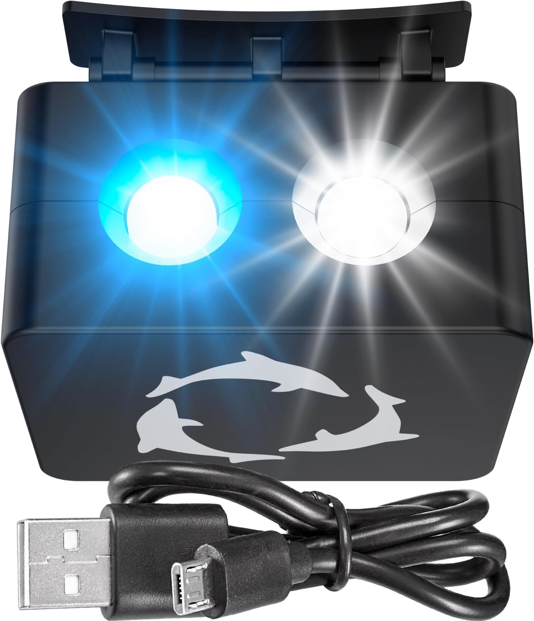 FL!PPER - DeedSee Viewer Spotlight Attachment - Blue LED Spotlight - Plastic - Rechargeable