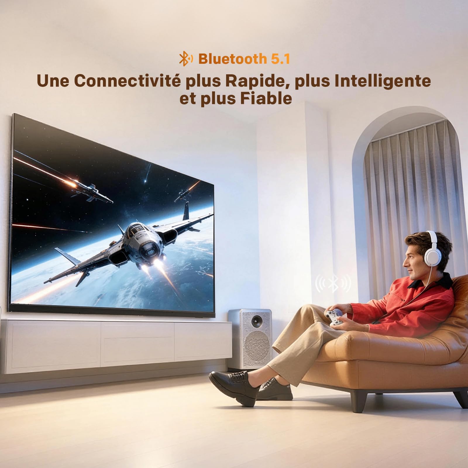 coocaa 40 Pouces (100 cm) Smart TV FHD Television LED, QLED, HDR 10 Dolby Audio Bluetooth 5,1 Tuner DVB-T/T2/C/S/S2 CI+ Low Blue Light, 1.5GB (40CTQH38Z, 2026 Nouveau Modèle)