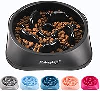 Vista 14 de MateeyLife Cuencos Pequeños de Alimentación Lenta para Gatos 2 Piezas, Cuencos de Comida para Gatos con Rompecabezas Anti-Asfixia, Alimentación