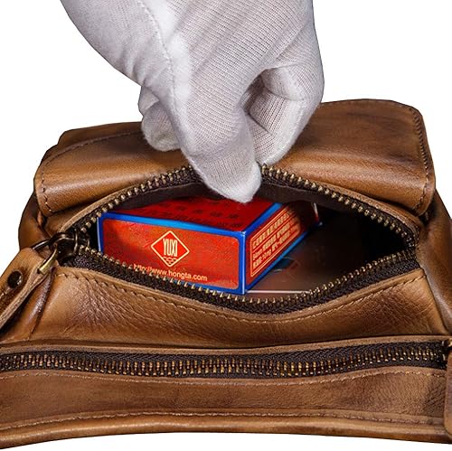 Miniatura 5 de Riñonera de cuero para hombres y mujeres, cinturón multiusos para motocicleta, bicicleta, deportes al aire libre, táctica, ciclismo, equitación,