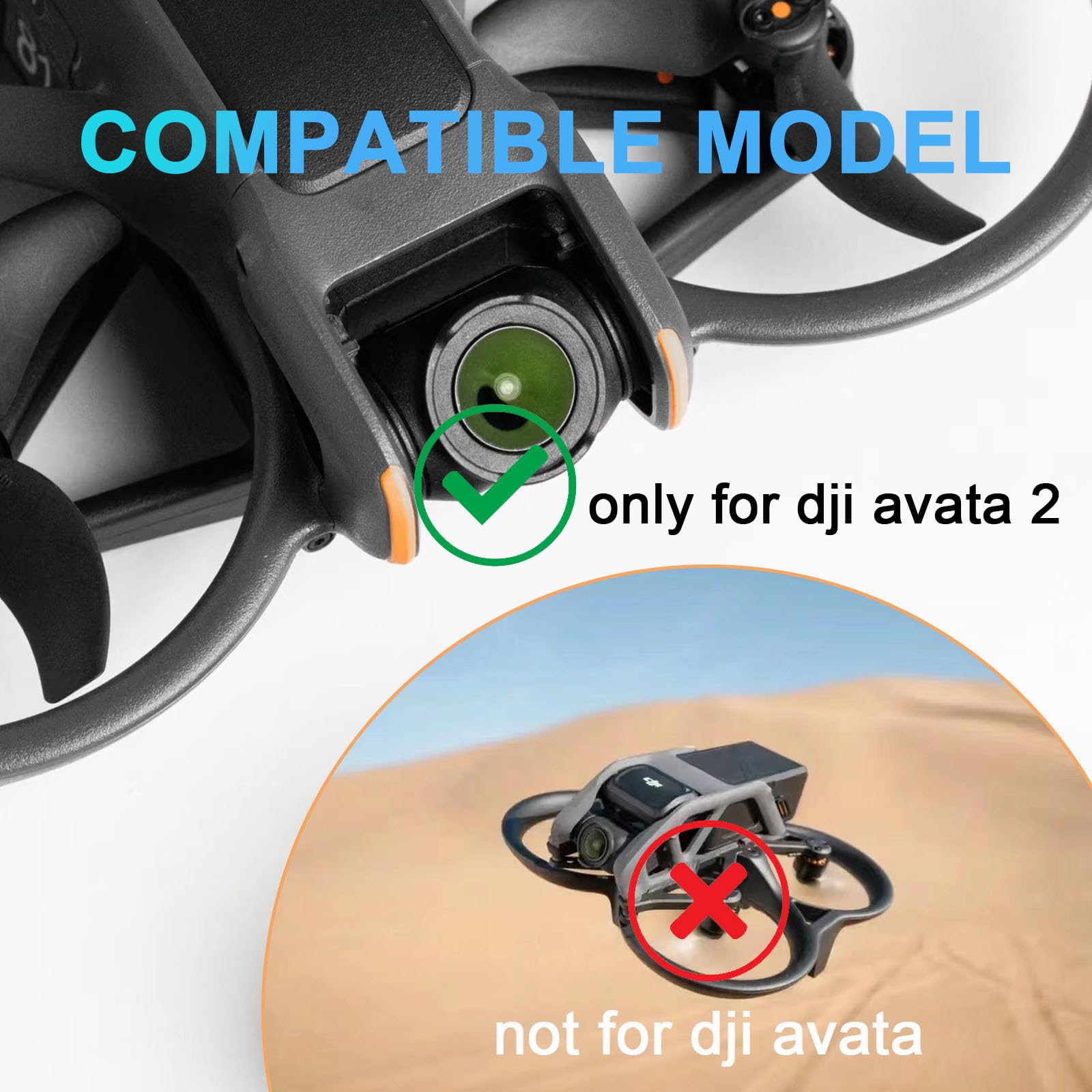 ZWLLKJGS DJI AVATA 2 Genuine Replacement Floor Cover Frame Repair Parts (Without Housing Screws), gray - Image 4