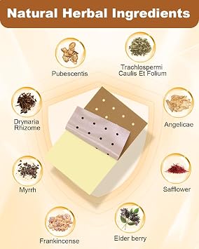 MQFORU Tiger Patches, 40 Pcs Chinese Tiger Plaster, Natural Herbal Adhesive Plasters for Muscle Joint Purposes, Maximum Strength Knee Patches for Back Shoulder Neck