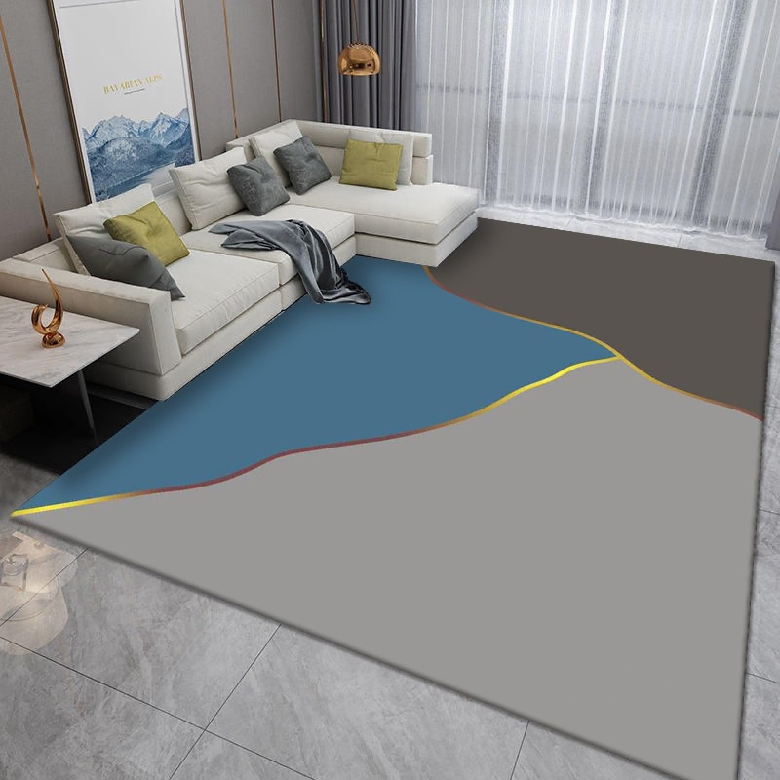 Tapis de couloir lavable pour éliminer la saleté de l'entrée au salon