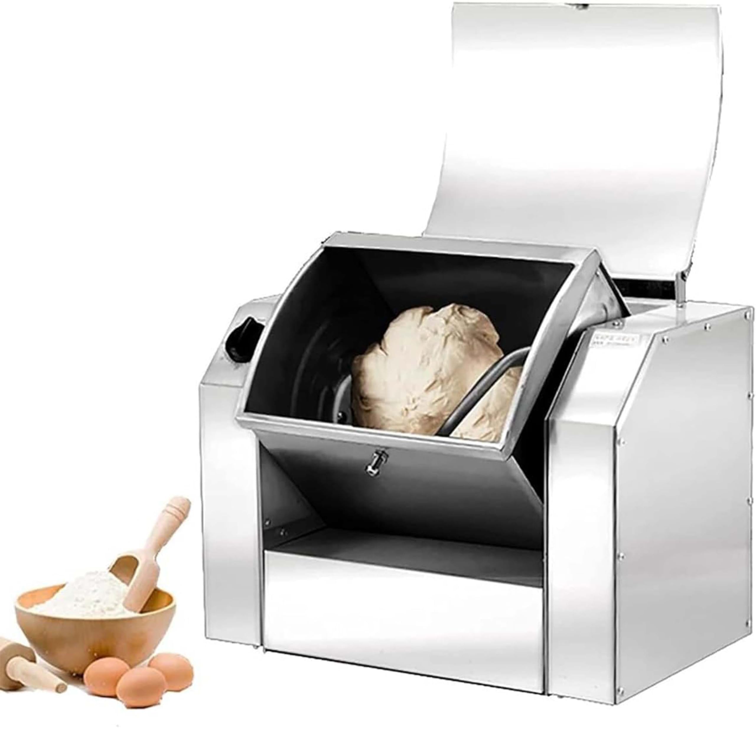 GLJTUO mixers for baking Professional Stand Mixer 3KG Commercial Dough Mixer, 1100W/1500W Stainless Steel Flour-Mixing Machine, 30/50kg/h Professional Dough Kneading Machine, Fo