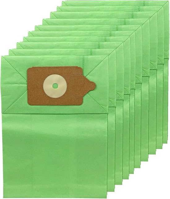SPARES2GO Paper Dust Bags compatible with Karcher T7/1 T9/1 T10/1 T12/1 Vacuum Cleaner (Pack of 10 + Freshener Tabs)