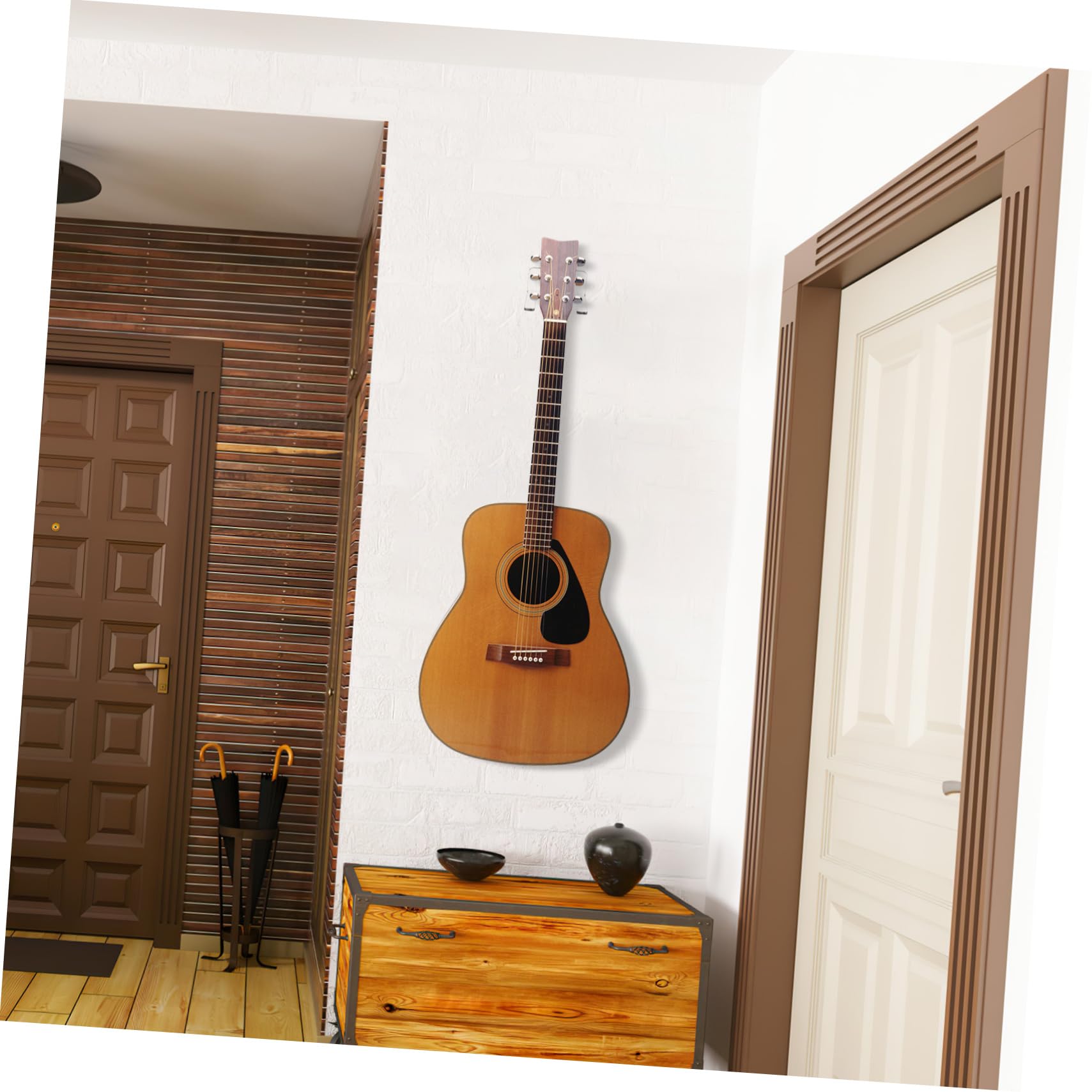 ibasenice 9sets Gancio Da Muro Per Chitarra Acrilico Trasparente Supporto Elegante Per Strumenti Musicali Corda Facile Installazione e Versatile Per Chitarre e
