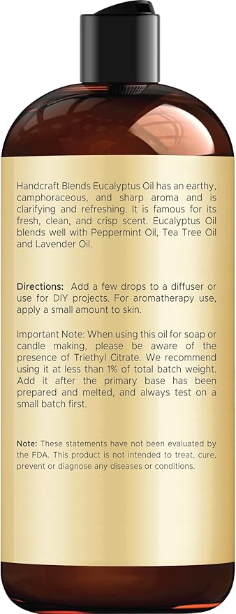 Handcraft Blends Aceite Esencial de Eucalipto - 16 Fl Oz miniatura 2