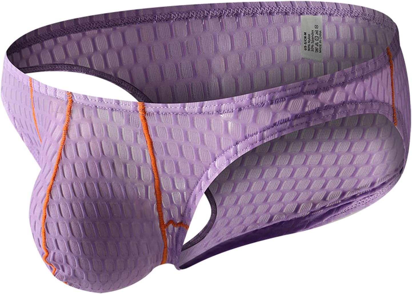 WINDAY Men's Briefs Lace Mesh Low Rise Bikini Briefs Soft Breathable Underwear - Image 5