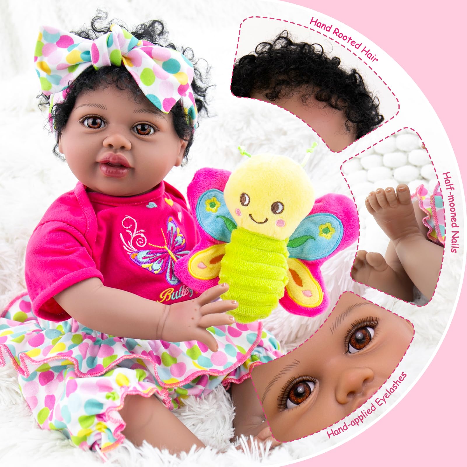 リボーンドールaori生まれた赤ちゃん人形22インチリアルな人形加