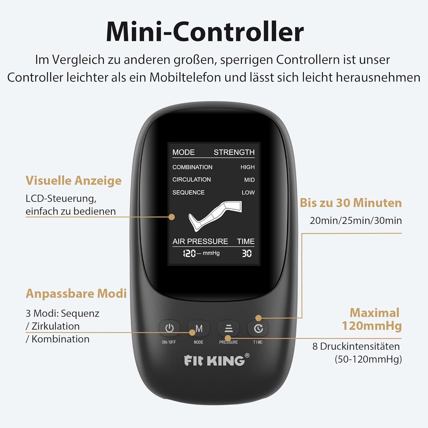 Pachet complet și accesorii pentru aparatul de masaj pentru picioare FIT KING