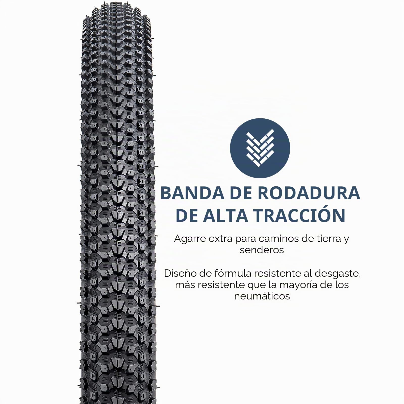 YunSCM 2Pcs Plegable 26 Pulgada Neumáticos 26x2.0 ETRTO 50-559 más 2Pcs 26 Pulgada Cámara de Aire AV32mm Valve Compatible Bike 26x1.95 26x2.0 Neumáticos and Cámara de Aire