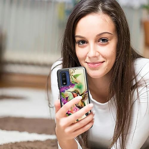 Miniatura 7 de Rossy Funda de teléfono para Moto G Pure para Motorola G Pure con tarjetero con patrón de colibrí de acuarela para mujeres y hombres, cuero