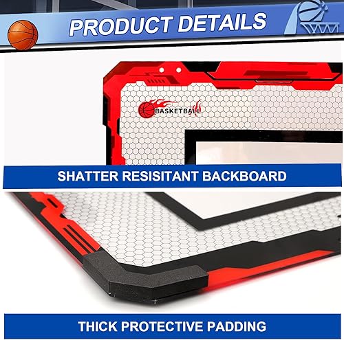 Miniatura 3 de Juego de aro de baloncesto para interiores para niños y adultos, mini aro de baloncesto profesional para pared de puerta, aro de baloncesto sobre la