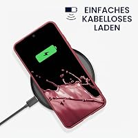 Silikónový kryt kwmobile na Samsung Galaxy S24 – TPU ochranný obal s ochranou fotoaparátu – tmavoružový 5
