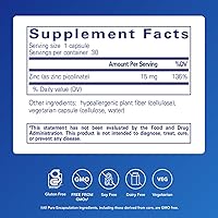 Vista 2 de Pure Encapsulations Zinc 15 mg - Suplemento de picolinato de zinc para apoyo, crecimiento y desarrollo del sistema inmunitario - para la curación
