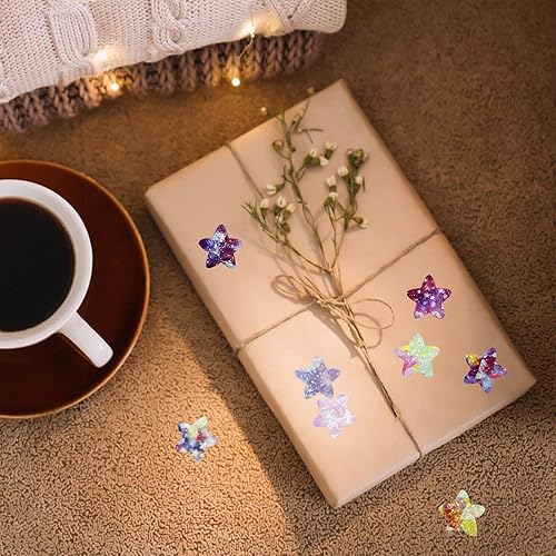 Miniatura 6 de Anwyll Calcomanías de estrellas, calcomanías de estrellas para recompensas infantiles, 500 calcomanías de estrella de cielo estrellado de 1 pulgada,
