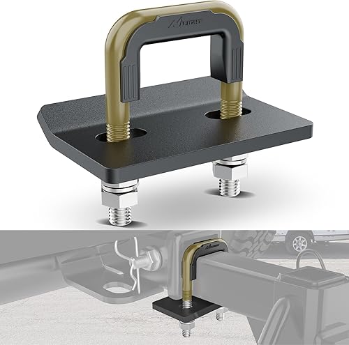 Miniatura 7 de Nilight Tensor de enganche de remolque para enganches de remolque de 2 pulgadas acero resistente con goma antioxidante triple protección negro mate