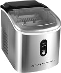 Frigidaire EFIC103-AMZ-SC Counter Top Maker avec seau de glace surdimensionné, acier inoxydable, fonction de nettoyage automatique, service lourd, inoxydable