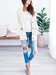 PRETTYGARDEN Chandails de cardigan à l'avant ouvert pour femmes Printemps Mode Bouton vers le bas Câble tricot Chunky Automne Vêtements Vêtements de dessus