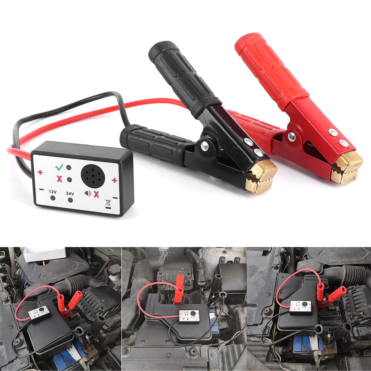 Protector contra sobretensiones para automóviles de 12 V/24 V, protección contra sobretensiones para protección contra polaridad inversa, Carga de batería