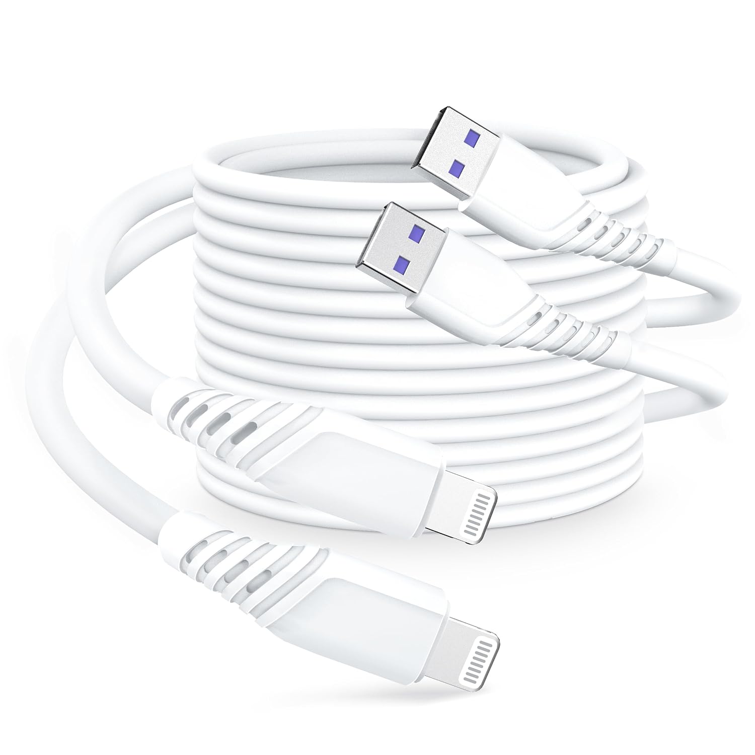 iPhone Charger, [Apple MFi Certified] 2Pack 10FT USB A Charger Cable to iPhone Fast Charger, Apple iPhone Charging Cable Cord Compatible iPhone 13/12/11 Pro Max Xs X XR 8 7 iPad iPod More