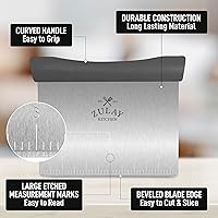 Vista 25 de Zulay Kitchen - Batidora de masa profesional, cortador de repostería de acero inoxidable, licuadora de pastelería resistente y cortador de masa