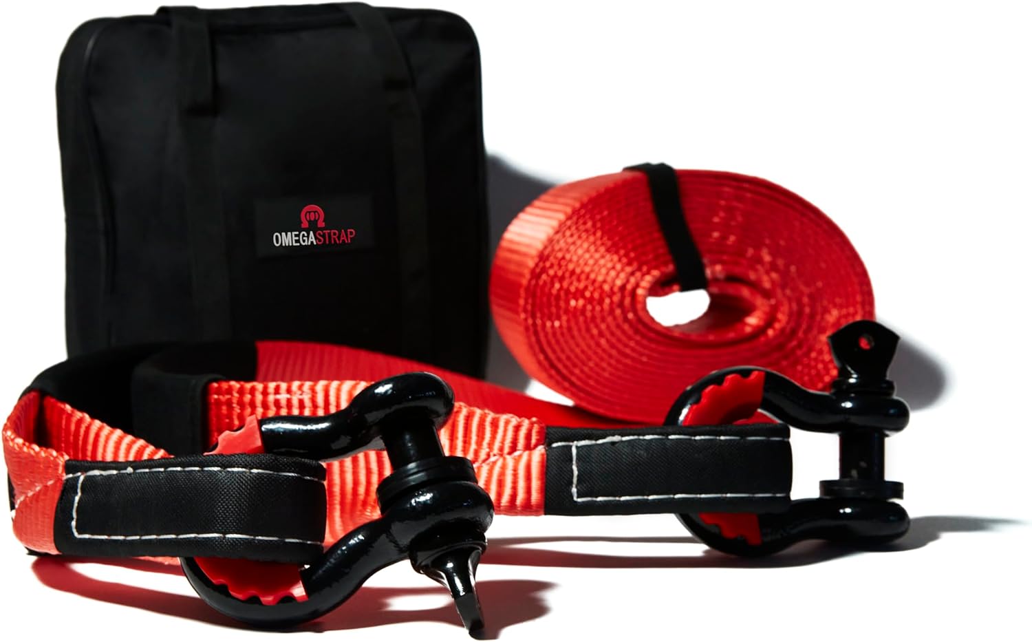 OmegaStrap® OS35000 Tow Strap with Two HD D-Ring Shackles