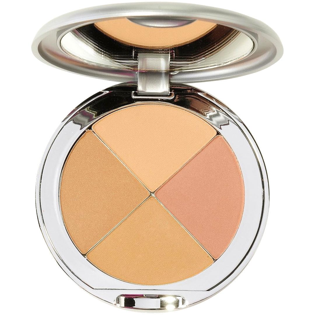 Christina Cosmetics Perfect Pigment 3 Compact – The One Minute Miracle Makeup | 8-in-1 Mineral Foundation, Concealer, Eyeshadow, Highlighter, Color Corrector, Blush, Bronzer & Contour.