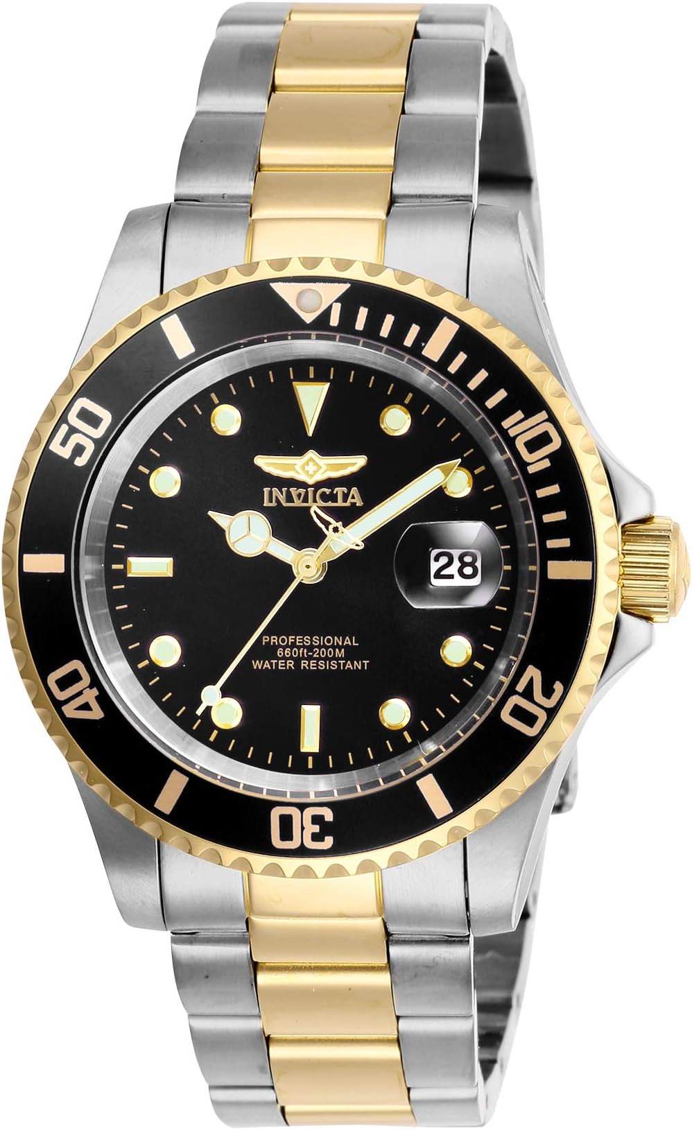 Pro Diver Stainless Steel Men's Quartz Watch - 40mm