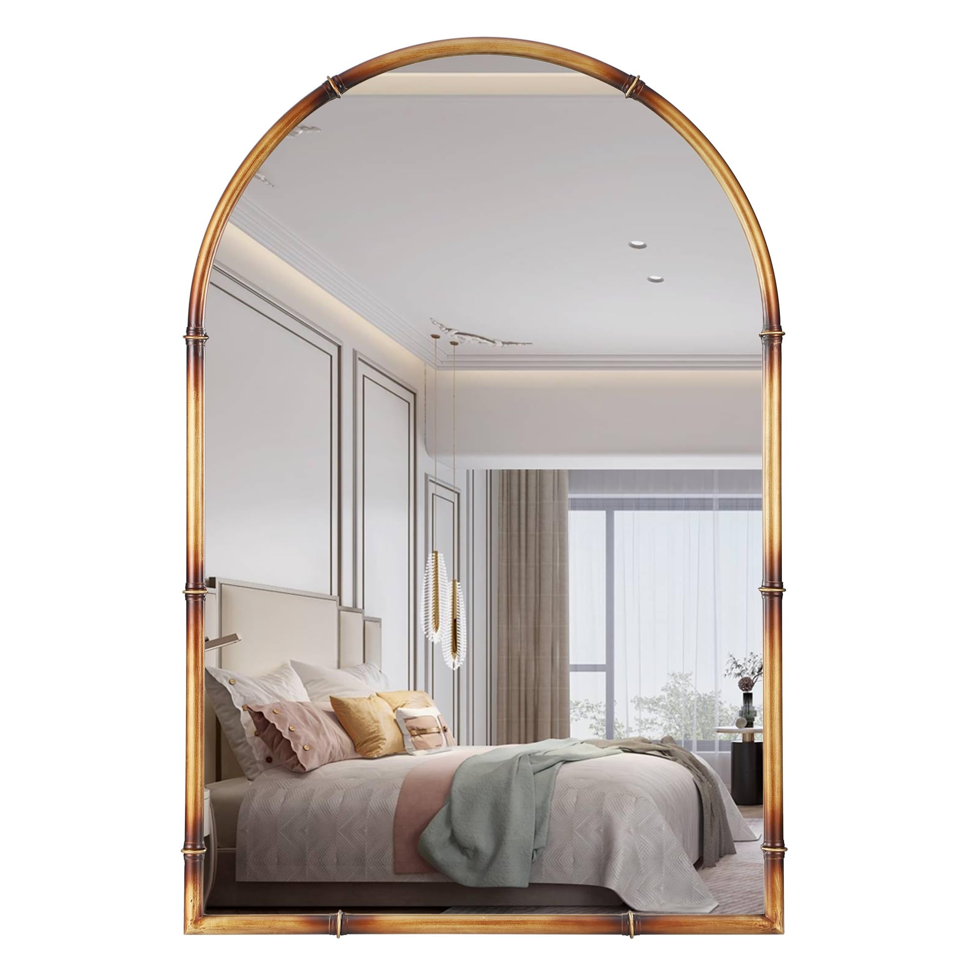 Amazon.co.jp: CAVINHOME アーチ型ウォールミラー バスルーム用 