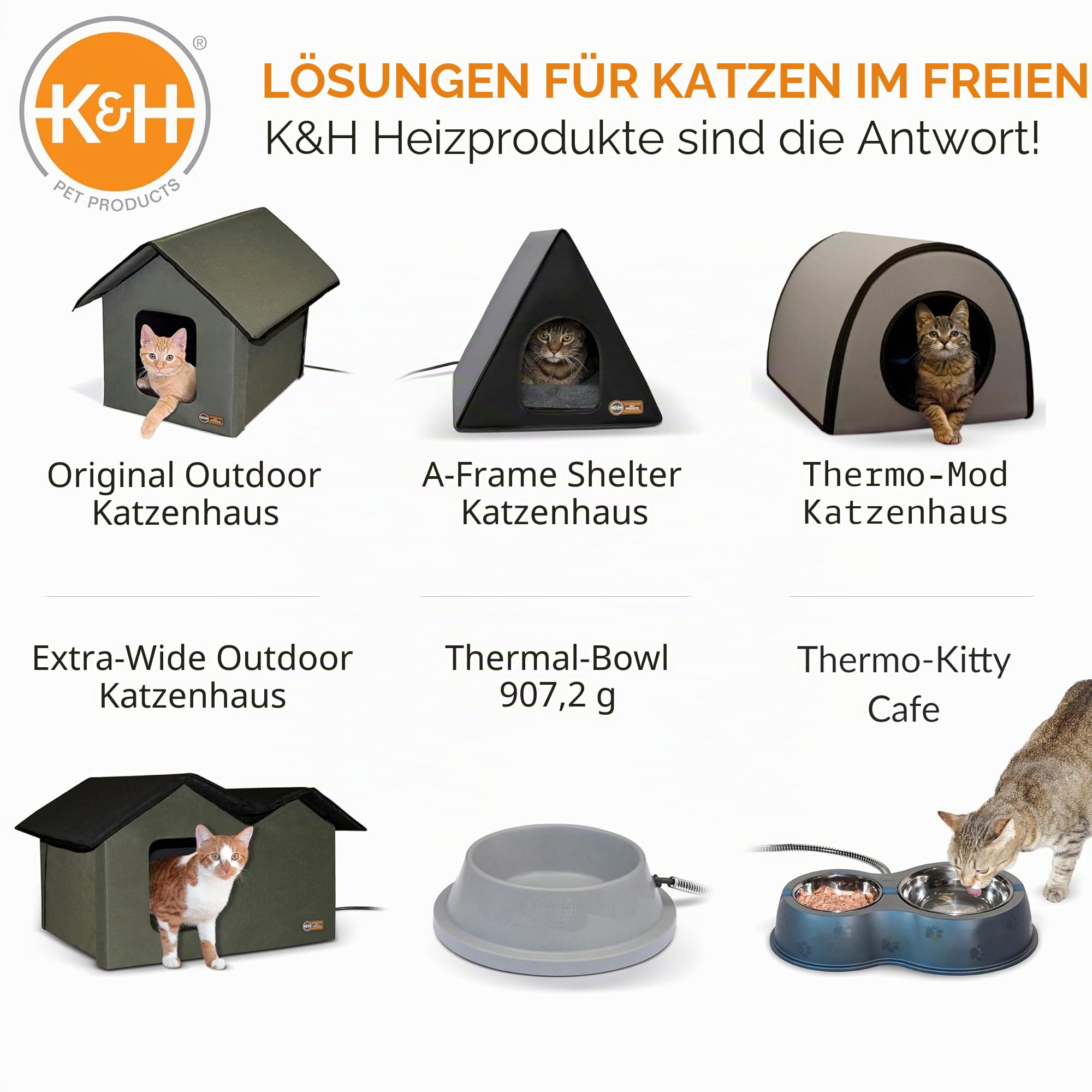 K&H Pet Products Beheiztes Haustierbett, für den Außenbereich, 35,6 x 45,7 cm, Hellbraun