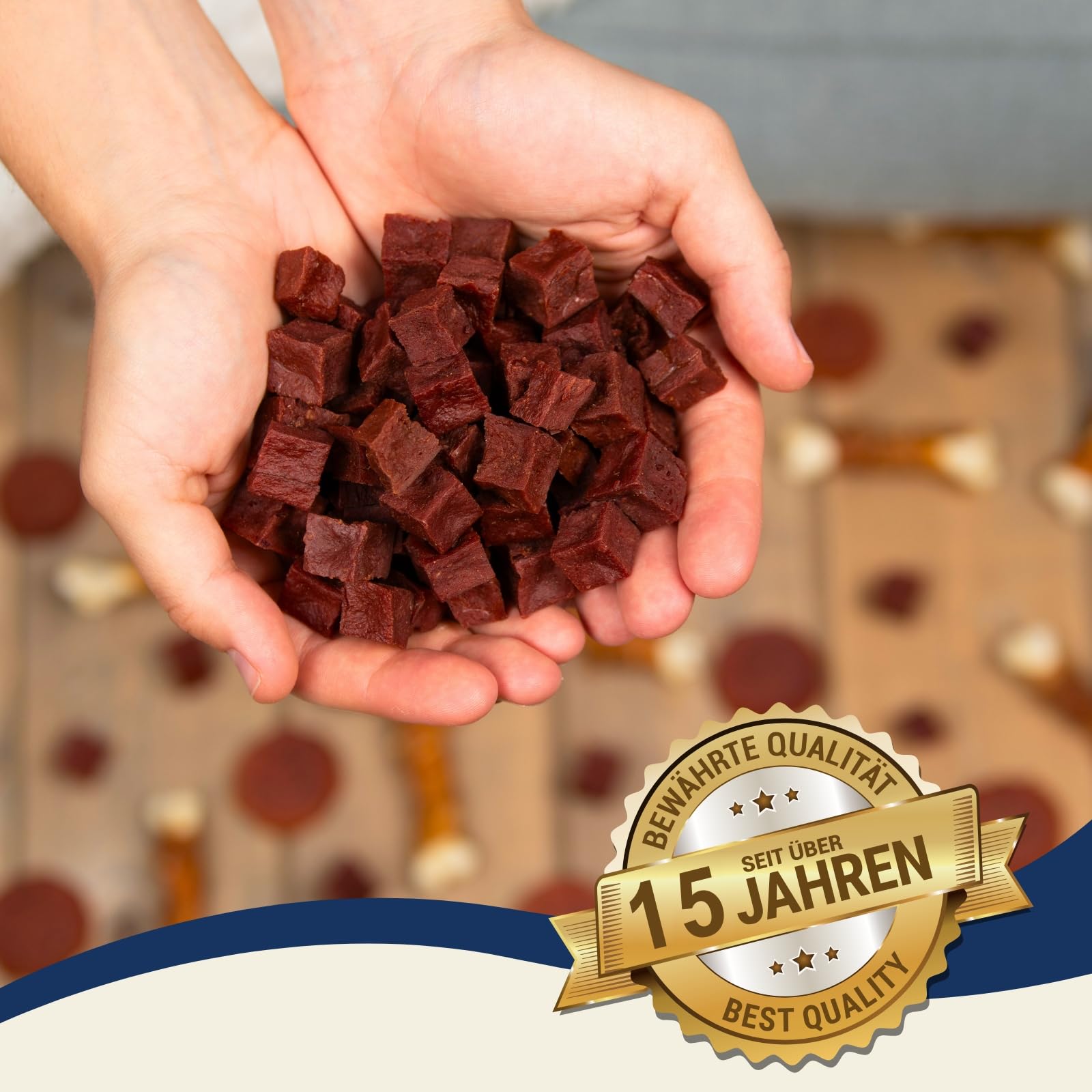 Lyra Pet® 5 kg Pferdefleischwürfel getrocknet - Kausnack für Hunde