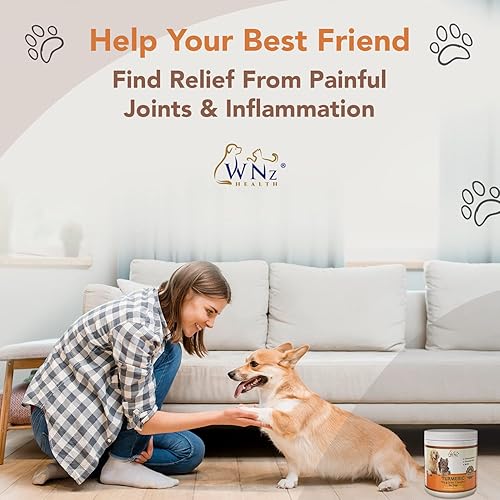 Miniatura 6 de Masticables de cúrcuma para cadera y articulaciones para perros, masticables para apoyo de movilidad, salud del cartílago y alivio del dolor en las