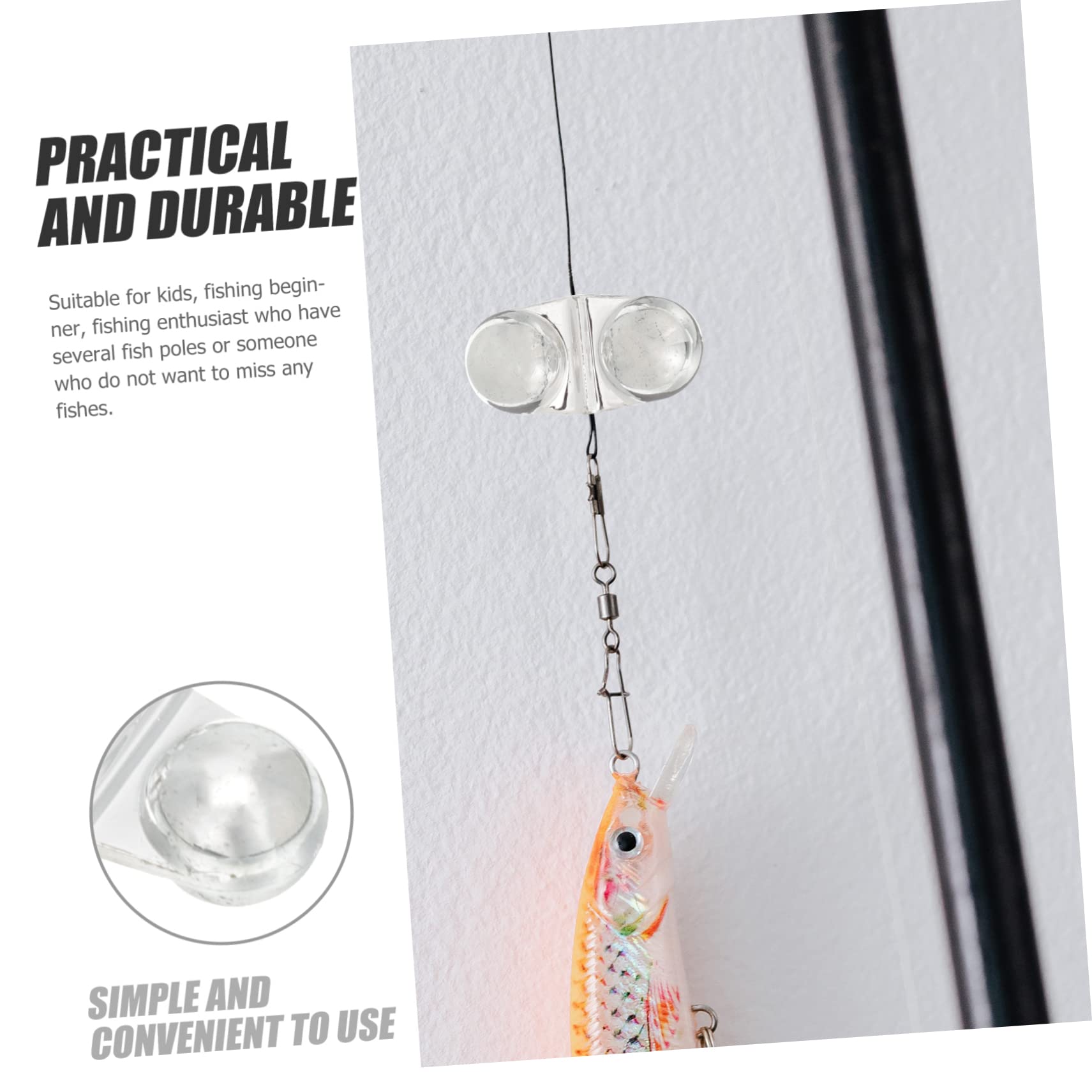 ifundom 25Pcs Fishing Twin Alert Bells Portable Bite Alarm System for Fishing Rods Loud Sound Notification for Fish Strikes for Anglers