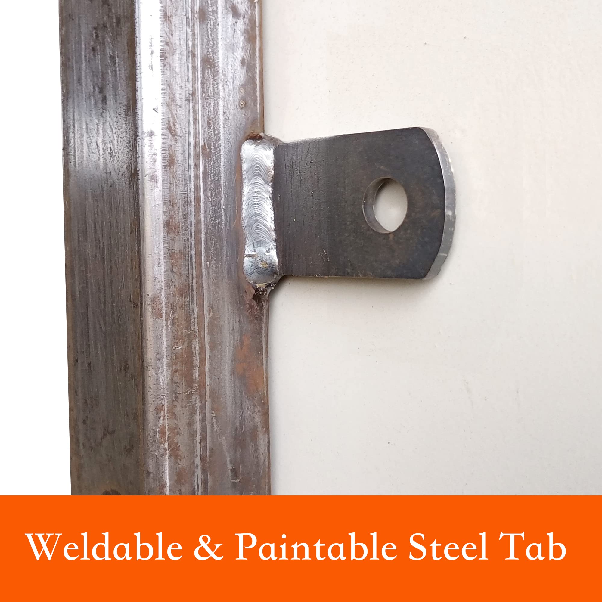 Weld-On 3/8-16 Small Threaded Mounting Tabs 1/4" Thick Steel MADE IN USA QTY 4 - Foto 4